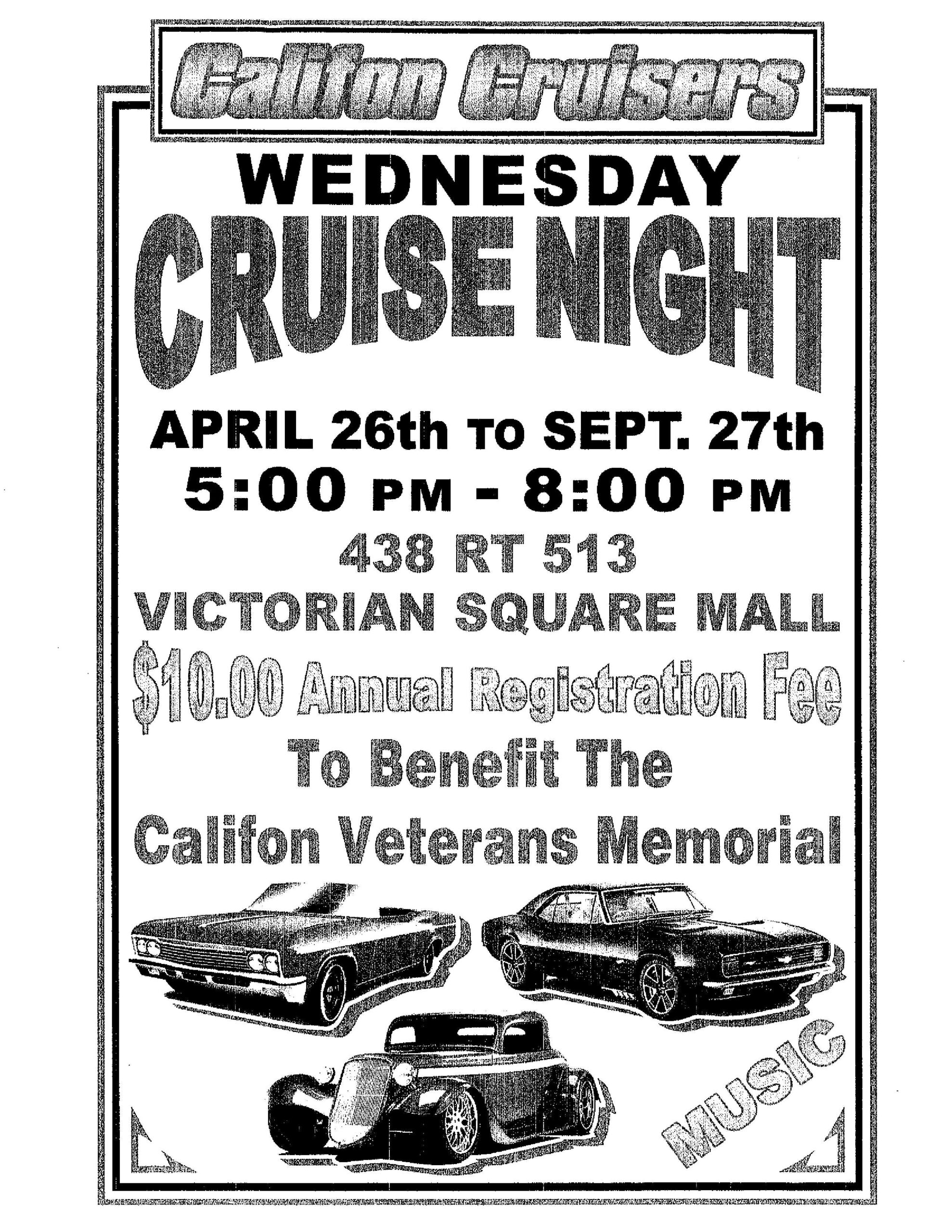 Califon Cruisers Wednesday Cruise Nights Califon, New Jersey